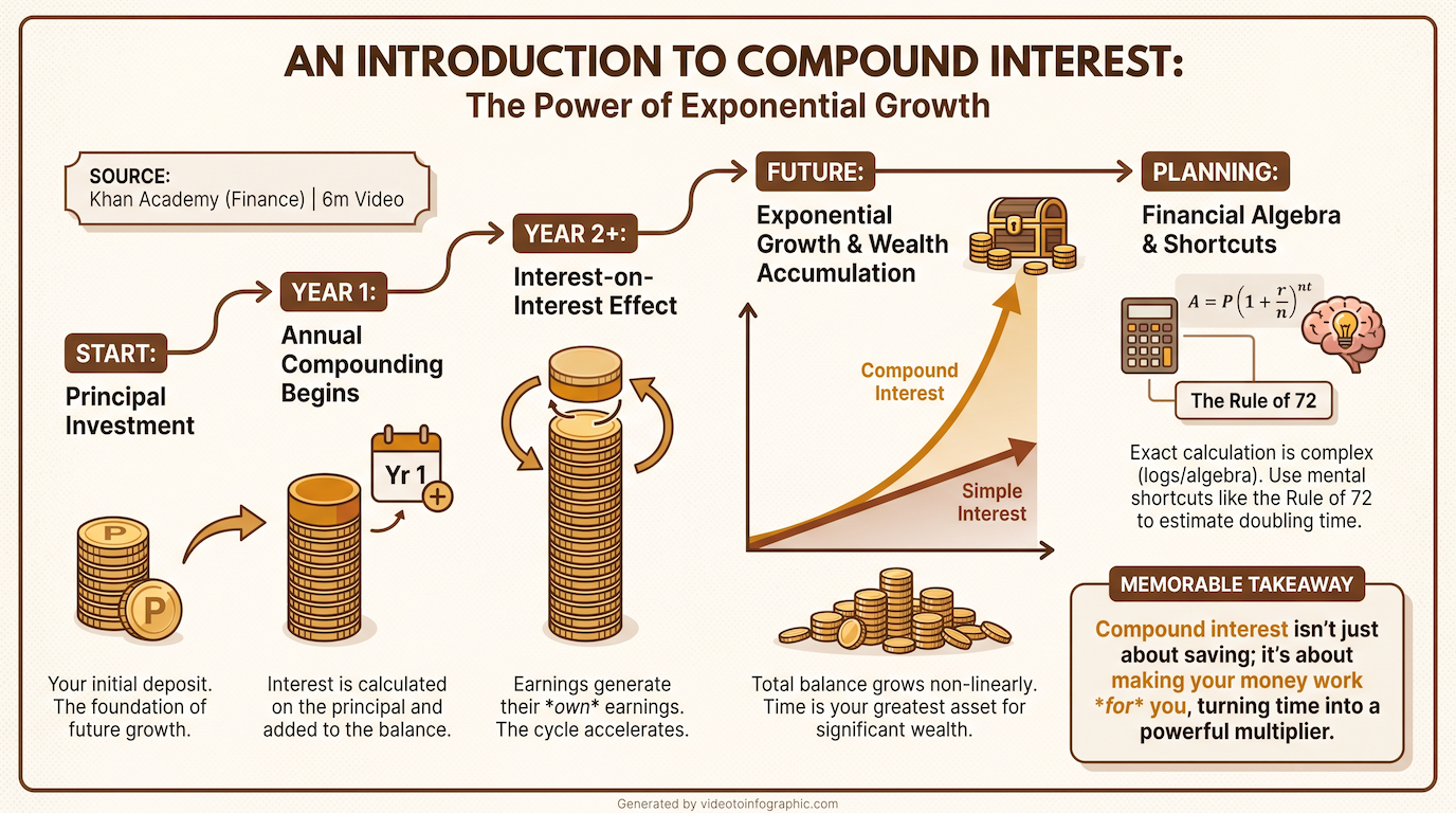 An Introduction to Compound Interest infographic
